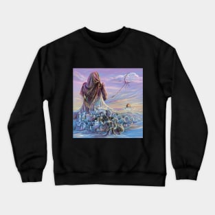 Free Palestine Drawing Jerusalem freedom painting Crewneck Sweatshirt